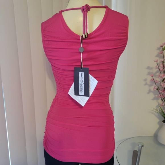 SOLD DO NOT BUY Plein Sud Criss Cross NWT Sleeveless Pink Top - Picture 3 of 8